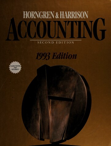 Book cover for Accounting, 1993 Edition