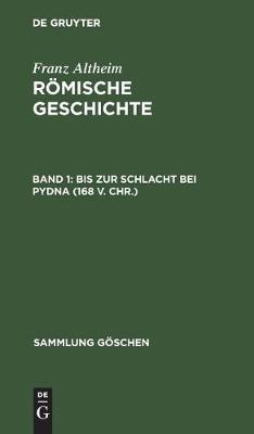 Cover of Bis Zur Schlacht Bei Pydna (168 V. Chr.)
