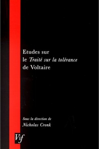 Cover of Etudes Sur Le Traite Sur La Tolerance De Voltaire