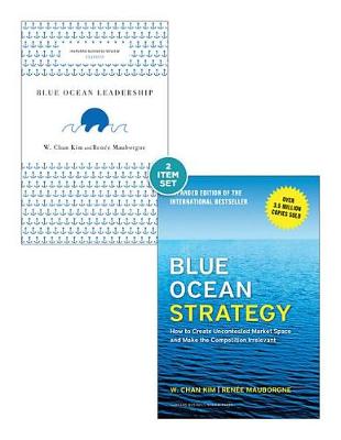 Book cover for Blue Ocean Strategy with Harvard Business Review Classic Article "blue Ocean Leadership" (2 Books)