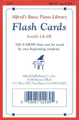 Book cover for Alfred's Basic Piano Library Flashcards 1A-1B