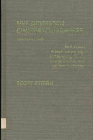 Cover of Five American Cinematographers