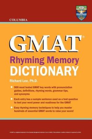 Cover of Columbia GMAT Rhyming Memory Dictionary