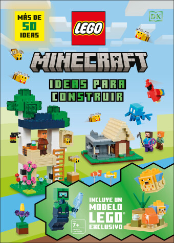 Book cover for LEGO Minecraft Ideas para construir