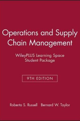 Cover of Operations and Supply Chain Management, 9e Wileyplus Learning Spacestudent Package