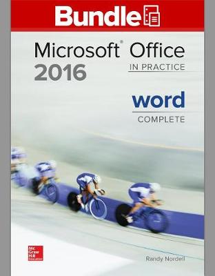 Book cover for Gen Combo LL Microsoft Office Word 2016 Cmplt; Simnet Office 2016 Smbk Word Access Card