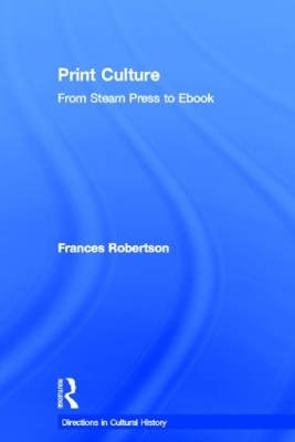 Book cover for Print Culture