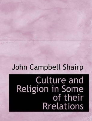 Book cover for Culture and Religion in Some of Their Rrelations