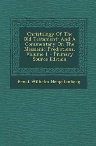 Cover of Christology of the Old Testament