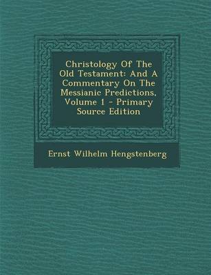 Book cover for Christology of the Old Testament