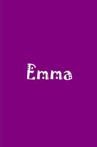 Cover of Emma - Purple Personalized Journal / Notebook / Blank Lined Pages