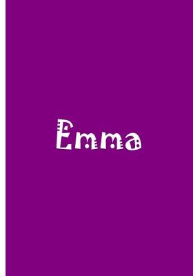 Book cover for Emma - Purple Personalized Journal / Notebook / Blank Lined Pages