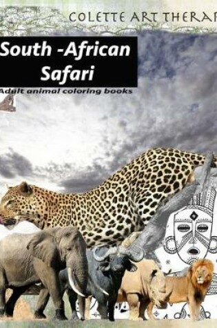 Cover of Adult animal coloring books South African SAFARI