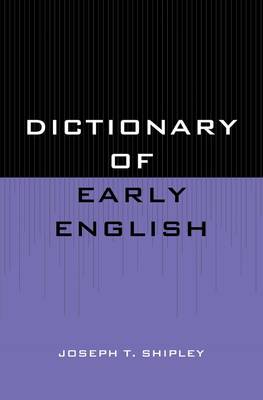 Book cover for Dictionary of Early English