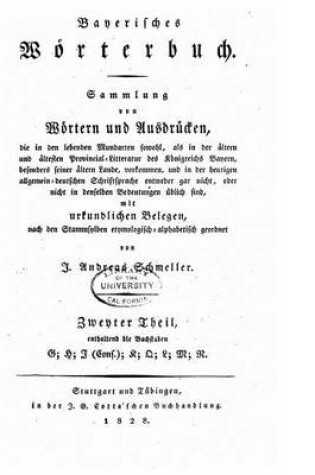 Cover of Bayerisches Woerterbuch