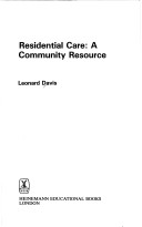 Book cover for Residential Care