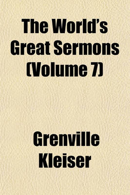 Book cover for The World's Great Sermons (Volume 7)