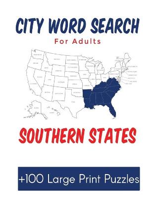 Book cover for City Word Search for Adults Southern States