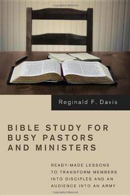 Book cover for Bible Study for Busy Pastors and Ministers