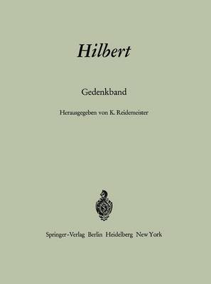 Book cover for Hilbert. Gedenkband