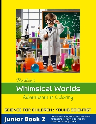 Book cover for Whimsical Worlds - Adventures in Coloring, Junior Book 2