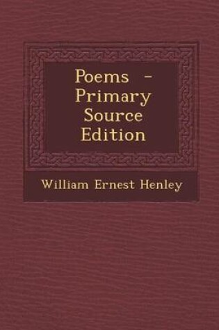 Cover of Poems - Primary Source Edition