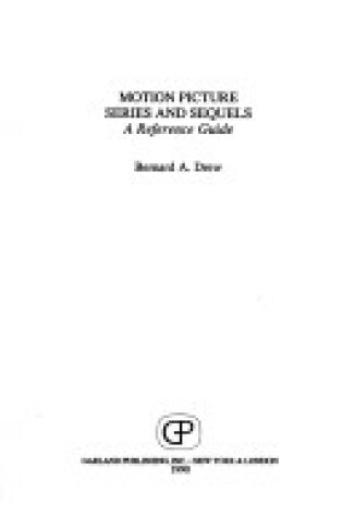 Cover of Motion Picture Series and Seql