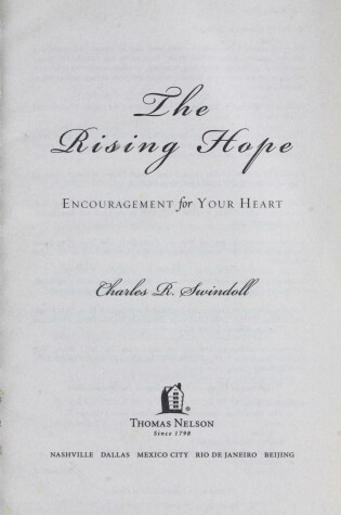 Cover of The Rising Hope