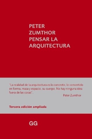 Cover of Pensar La Arquitectura