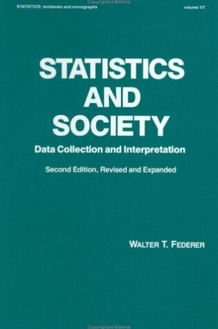 Cover of Statistics and Society