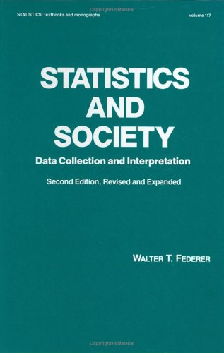 Book cover for Statistics and Society