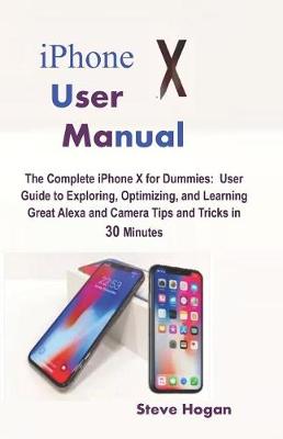 Book cover for iPhone X User Manual