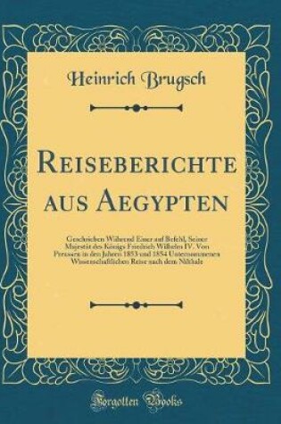 Cover of Reiseberichte Aus Aegypten