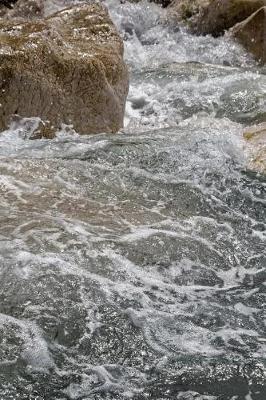 Book cover for Water Flowing Over Rocks in Rhodes, Greece Journal