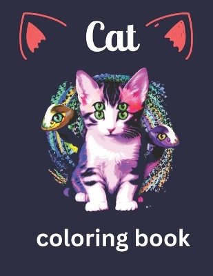 Book cover for Cat coloring book