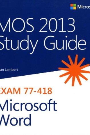 Cover of MOS 2013 Study Guide for Microsoft Word