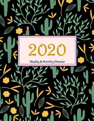 Book cover for 2020 Black Cactus Elements Planner