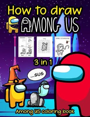 Book cover for How to draw Among Us