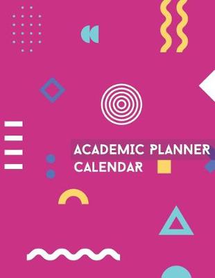 Book cover for Academic Planner Calendar 8.5 x 11 Minimalist Fuschia
