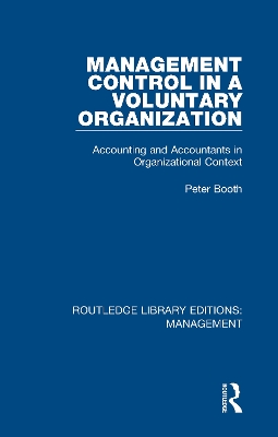Cover of Management Control in a Voluntary Organization