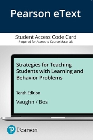 Cover of Pearson Etext Strategies for Teaching Students with Learning and Behavior Problems -- Access Card