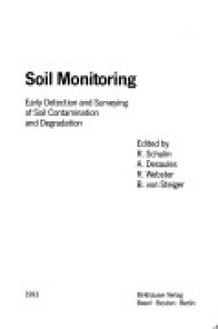 Cover of Soil Monitoring