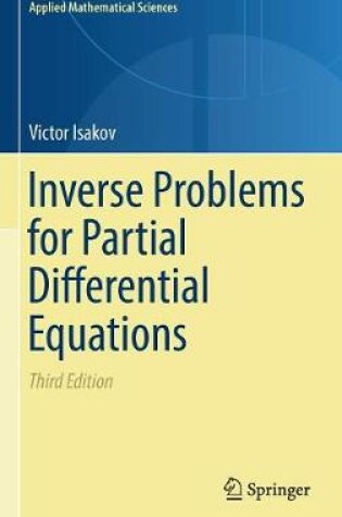 Cover of Inverse Problems for Partial Differential Equations