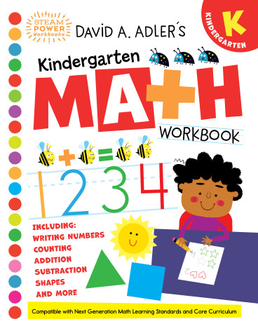 Book cover for David A. Adler's Kindergarten Math Workbook