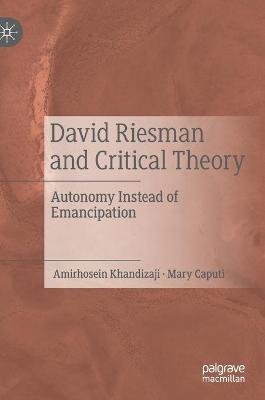 Cover of David Riesman and Critical Theory