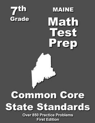 Book cover for Maine 7th Grade Math Test Prep