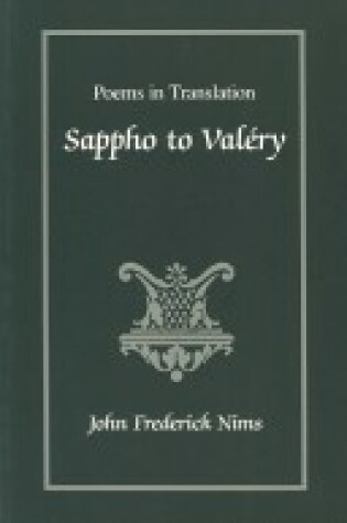 Cover of Sappho to Valéry