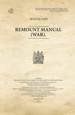 Cover of Remount Manual (War)