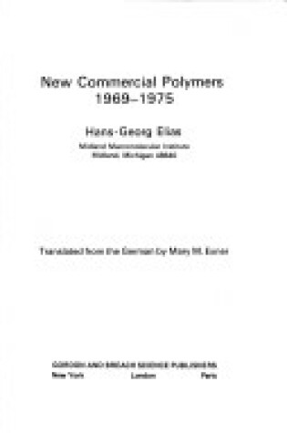 Cover of New Commercial Polymers, 1969-75