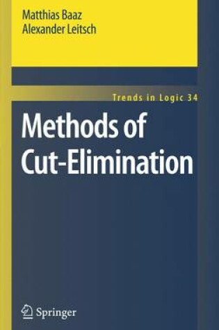 Cover of Methods of Cut-Elimination